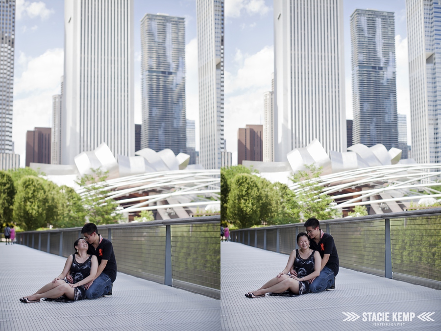 Chicago Engagement Portraits - Millennium Park